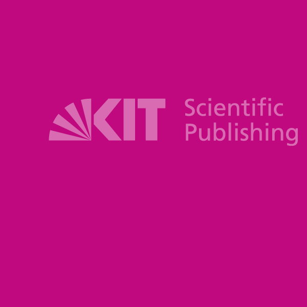Logo von KIT Scientific Publishing auf magentafarbenem Hintergrund.